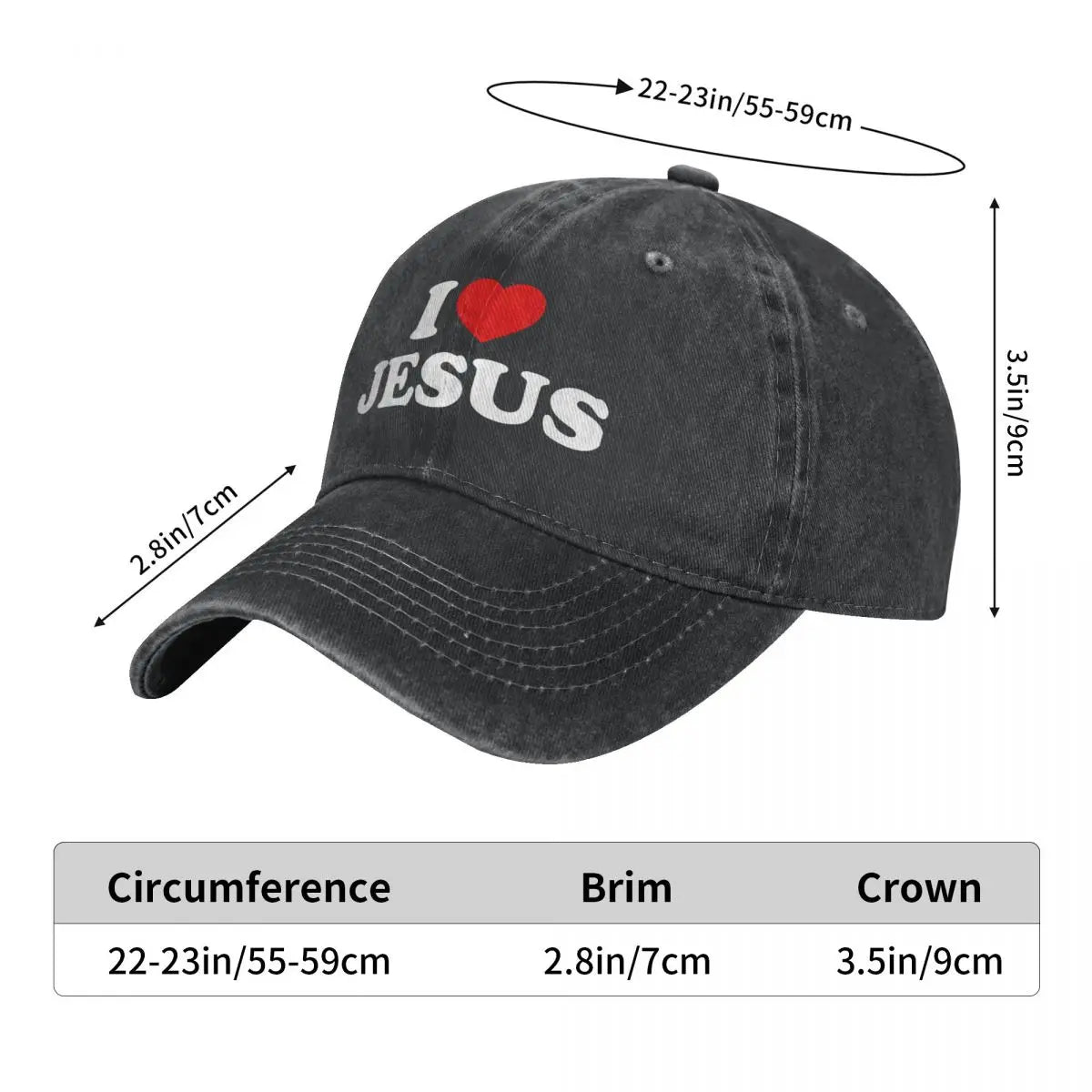'I Love Jesus' Baseball Hat