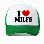 "I LOVE MILFS" Mesh Trucker Snapback