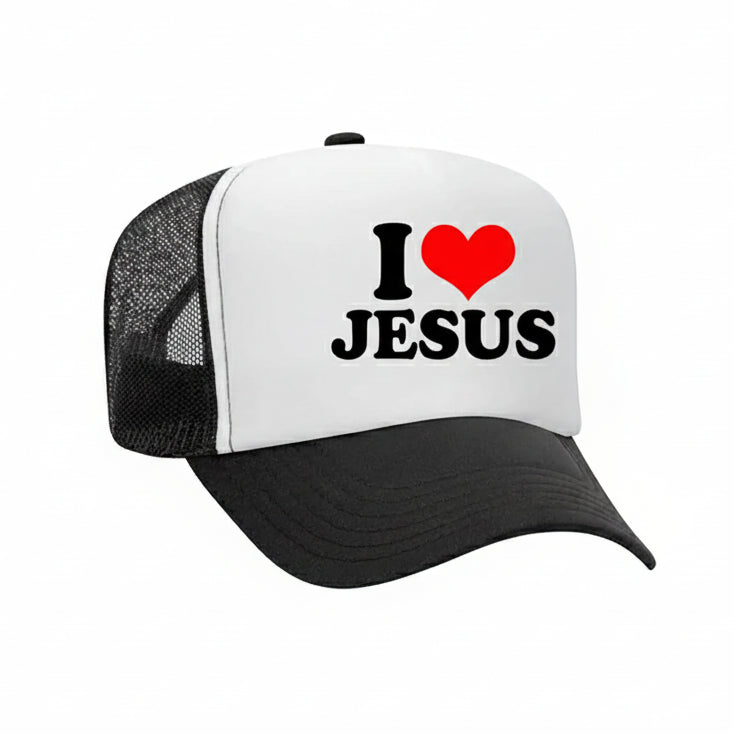 'I Love Jesus' Trucker Hat