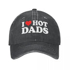 "I Love Hot Dads" Baseball Cap