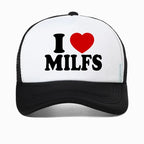 "I LOVE MILFS" Mesh Trucker Snapback