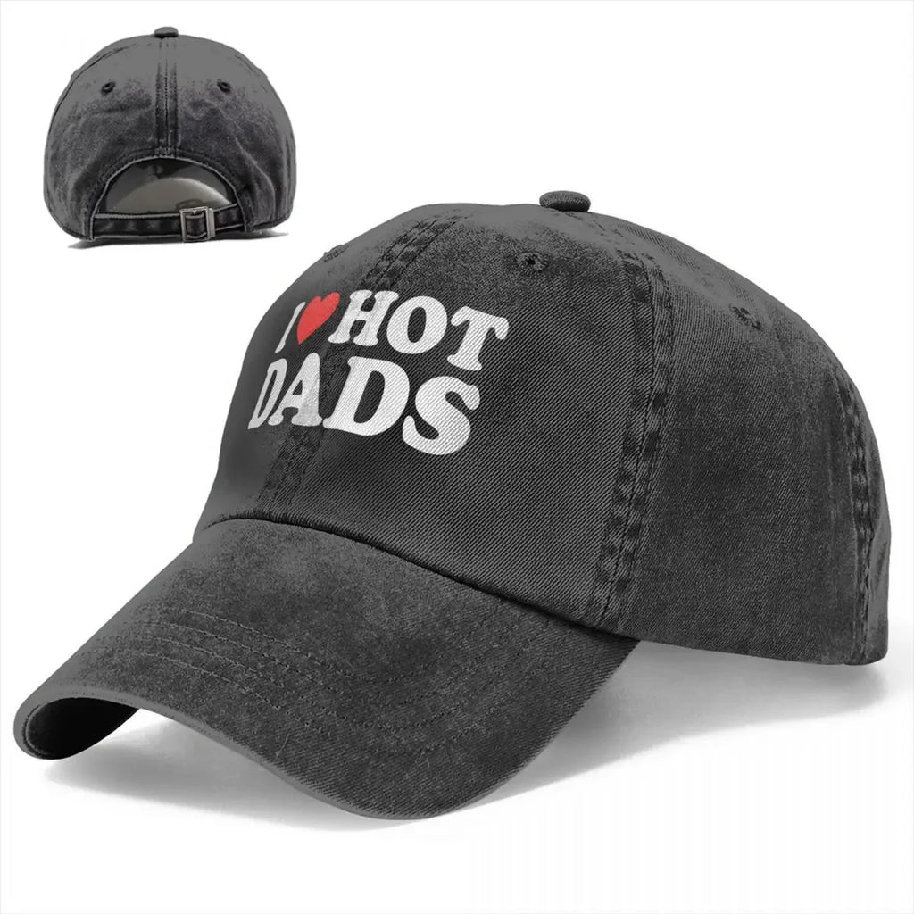 "I Love Hot Dads" Baseball Cap